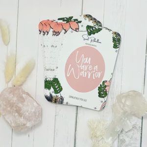 you are a warrior affirmation card
