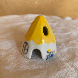 yellow mouse house incense burner