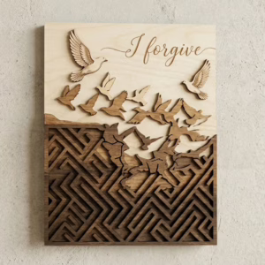 I Forgive Multi-Layer Wood Art