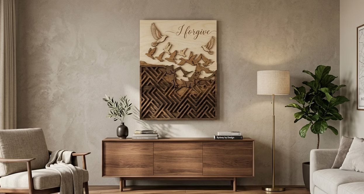 I Forgive Multi-Layer Wood Art - Image 3